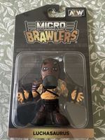 Luchasaurus AEW Micro Brawler From Pro Wrestling Tees New In Box.