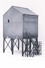Cement Lorry Loading Building Cement Depot Model Rail OO 1/76 - UNPAINTED