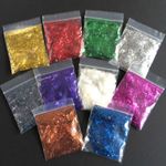 10g GLITTER TINSEL FIBRE NAIL ART CRAFT CONFETTI STRANDS CHRISTMAS DECORATIONS