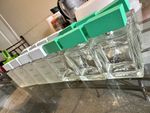 14 EMPTY SUDDENLY AQUA MARINA AND COTTON BLUE PERFUME BOTTLES (100ml each)