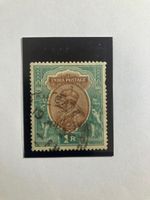 King George v 1R light use India postage stamp