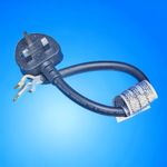 UK Mains 220V Plug Lead Assembly for Bestway Lay-Z-Spa AirJet & HydroJet Pumps