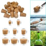 10pcs/set Tapered Cork Plugs Wooden Wine Corks Stoppers Reusable Sealing Stopper