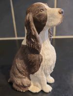 Sandicast - Springer Spaniel - Liver Brown - Dog Ornament - 5" - 1990 - Free P&P