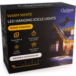 Christow Christmas Icicle Lights Indoor Outdoor Flashing 240-2000 LED (7.5m-60m)