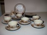 Mascot China 21 pc. Luncheon set- Pinecone & Needles -Made in Japan-Vintage