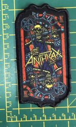 Anthrax Evil King Printed Sew On Patch Officially Licensed