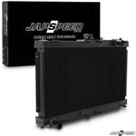JAPSPEED BLACK 50mm ALLOY RADIATOR FOR MAZDA MX5 MX-5 MK2 MK2.5 NB 1.6 1.8 98-05