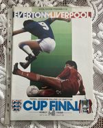 FA CUP FINAL PROGRAMME 1986 Liverpool v Everton - VGC