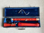 MUSIMA BASS RECORDER PEARWOOD with BOCAL and CASE WOODEN