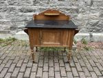Vintage Pine Washstand  / Antique Marble Top  Washstand
