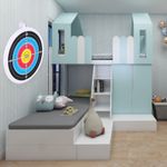 Reusable ABS Archery Target for Kids Sports Practice Black Bow Skill