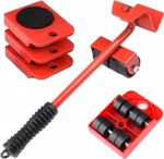 5Pcs Move Removal Heavy Furniture Movers Shifter Lifter Slider Wheels Moving Kit