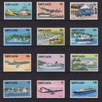 St Lucia 1980 Transport Set of 12 SG537-548 V.F MNH
