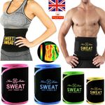 Men Women Tummy Waist Cincher Sweat Sauna Belt Trainer Body Shaper Slimming MFS