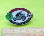 Ray McCullough Motorcycle bike badge lapel pin No.29 UGP 1971 Winner GP