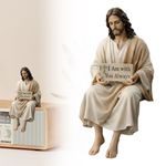 Jesus Christ Statue Resin Spiritual Inspirational Hand Painted Statue Gift NEW
