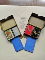 2 W.D.&H.O. Wills, Patience Card Games 1933/34. Twin Packs + Rules.1 Pack Sealed