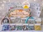 DIY Beginner Jewellery Making Kit Tools Beads Findings Charms, Full Instructions