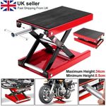 500KG Motorbike Motorcycle Table Bench Workshop Scissor Lift Jack Stand Paddock