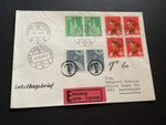 Switzerland 1967 express to pay multi stamp cover  A21896