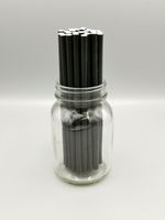 Black Paper Straws - Trade Bulk 8mm x 200mm - 1000 /5000 /10000 Eco Friendly -UK