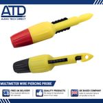 Multimeter Piercing Probe Test Power Ground Insulated Pinch Wire Testing Tool X2