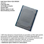 Intel Xeon Silver 4114 CPU Socket 3647 10-Core 2.2-3GHz 13.75MB SR3GK
