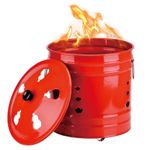 Mini incinerator Burn Can for Paper with Lid Spark-Proof Burner Bucket