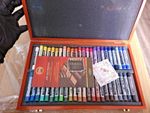 NEW UNUSED Professional Soft Pastels 48 FULL STICKS, Wooden case, Toison D'or