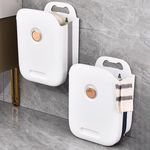 Hanging Laundry Basket Foldable Plastic Hamper Wall Mounted Clothes Storage Bin