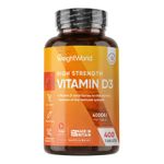 WeightWorld Vitamin D3 4000IU 400 Tablets 1 Year Supply Cholecalciferol