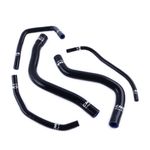 Black Silicone Radiator Hose For 93-98 Yamaha YZF750R/ 96-02 YZF1000R Thunderace