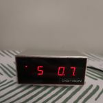 Vintage Retro 1970s Digitron Metal Digital Electronic Alarm Clock Bedside Tested