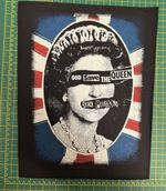 Sex Pistols God Save The Queen  Large Size Printed Sew On Back Patch Official