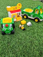 WOW Toys Vehicle & Playset Bundle – Push & Go Tractor, Paramedic Truck, RNLI Hut