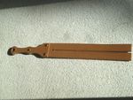 Two Tail all LEATHER KILLER TAWSE in Tan with double thick handhold (cane)