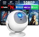 Smart Projector 4K Support Mini Portable Projector with 360° Rotatable with Wifi