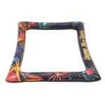 Reusable Inflatable New Year Photo Frame Props PVC Material Multi Color Design