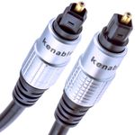 Pure Optical TOS Link Digital Cable HQ 6mm TOSLink Lead 6m for Soundbar to TV
