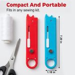4-in-1 Sewing Needle Threader Tool with Seam Ripper, Magnetic Seam Guide for DIY