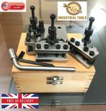 New 4 Pieces Set T37 Quick-Change Toolpost Mifords ML7 Wooden Box