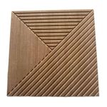 Wood Grain Acoustic Panel Reduce Reverberation Sound Absorbing Wall Tile