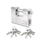 94mm Heavy Duty Padlock High Security Shipping Container Chain Pad Lock &10 Keys