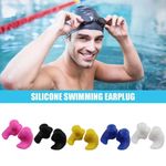 Waterproof Silicone Swim Ear Plugs for Swimmers Adult Earplugs 1Pair NEW 2025