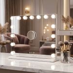 LED Hollywood Makeup Mirror Large Vanity Light Mirror with Music Speaker SALE