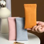Magnetic Glasses Case With Spring Top Soft Leather Case Pouch For Sunglasses New