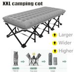 Single Folding Bed Camping Travel Heavy Duty Adult Lightweight With Mattress UK
