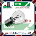 10x Lucas 382 12V 21W Bulb Stop Side Flasher Stop Tail Brake Car Fog Single Pin
