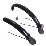 20 Inch Folding Bike Mudguard Set Splash Protection Black Two-Wheeler Mudguard